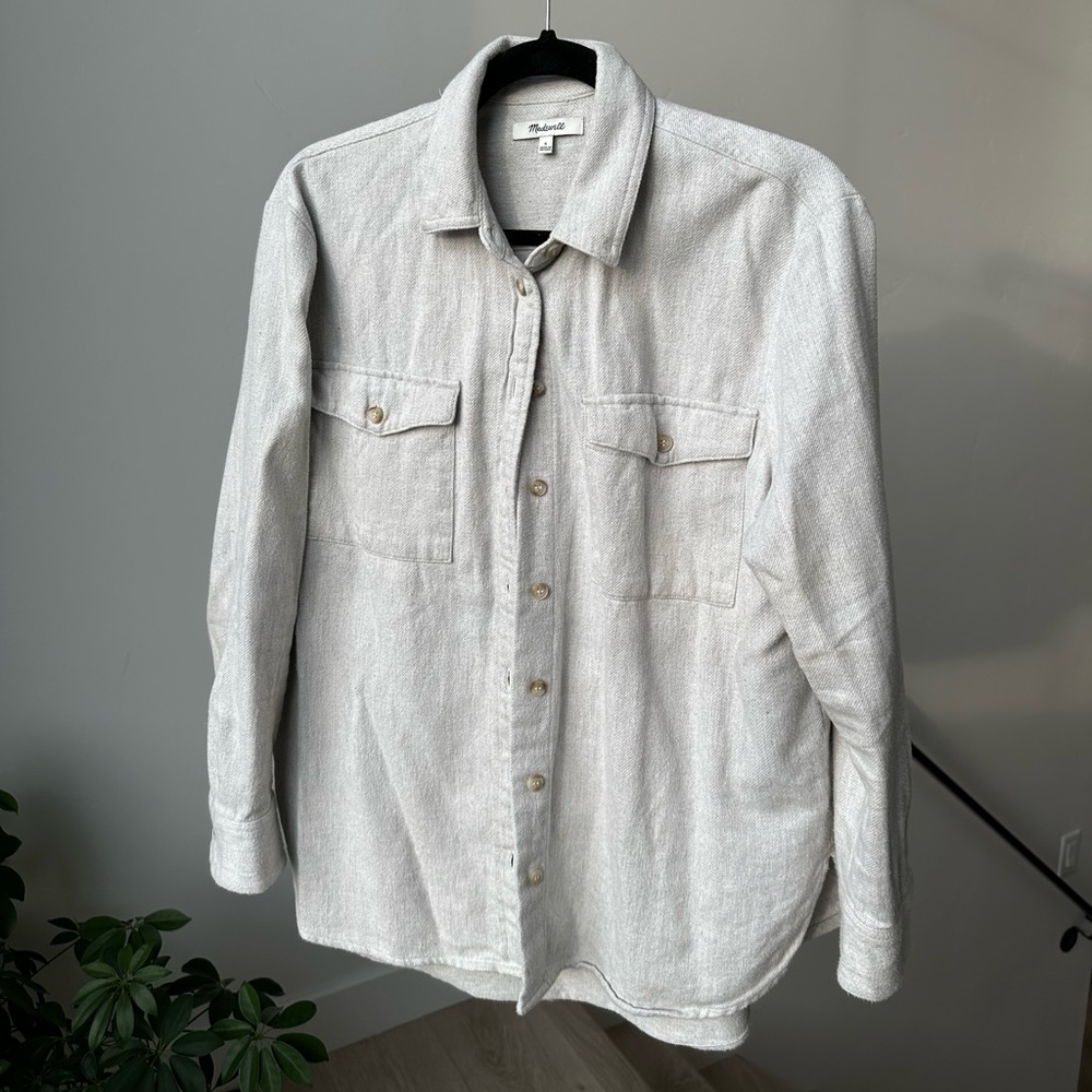Madewell Cream Sunday Flannel